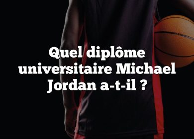Quel diplôme universitaire Michael Jordan a-t-il ?